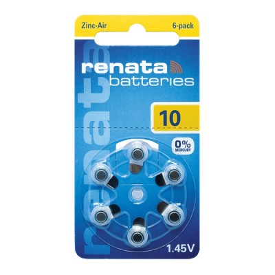 Батарейка RENATA ZA10-6BL (№10)