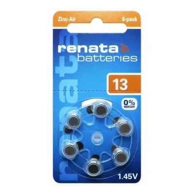 Батарейка RENATA ZA13-6BL (№13)