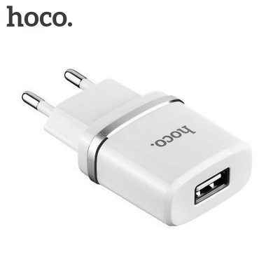 Блок питания сетевой 1 USB HOCO C11, 1000mA