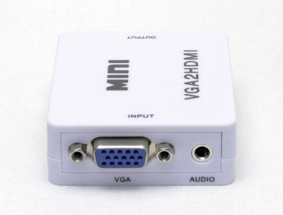 Видеоконвертор вход HDMI - выход VGA (активный) c AUX