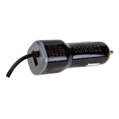 Авто зарядное Connect для microUSB (1000mA)