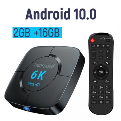 СМАРТ-ТВ приставка Transpeed 4K (2Gb + 16Gb) (Android TV)