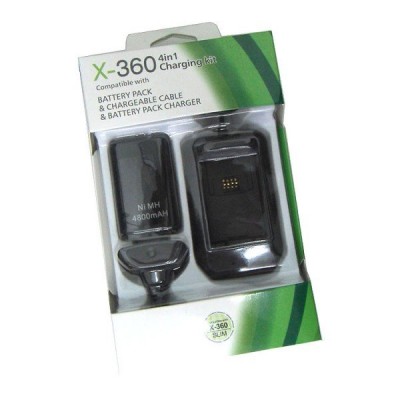 Набор для XBOX360 5 в 1 (блок + кабель + два акб)