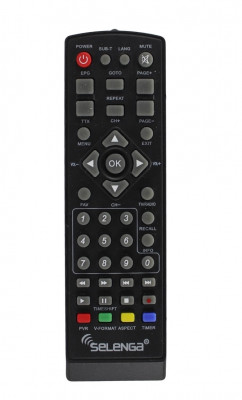 Пульт универсальный SELENGA для приставок DVB-T2 T30/ T40/ T60/ T71/ T80/ HD850/ HD920